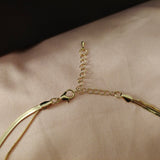 Two Layers Gold Chain Necklace