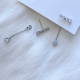 Silver Rhinestone Earrings | Style No. 114