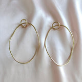 Large Gold Circle Earrings | Style No. 156