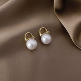 Large White Pearl Earrings | Style No. 164