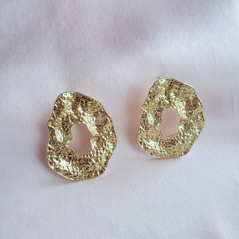 Large Gold Stud Earrings | Style No. 121