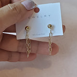 Gold Chain Earrings | Style No. 129
