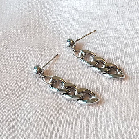 Silver Chain Earrings | Style No. 139