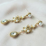 Antique Earrings With Pearls and Crystal | Style No. 106