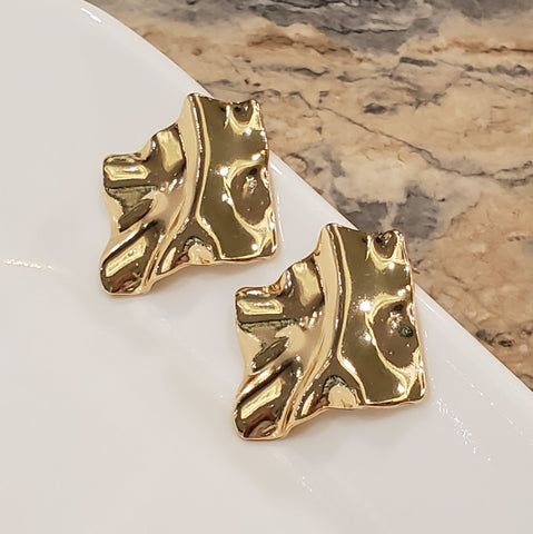 Irregular Gold Stud Earrings | Style No. 181