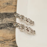 Irregular Silver Long Stud Earrings | Style No. 183