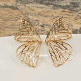 Large Butterfly Gold Stud Earrings | Style No. 111