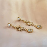Antique Earrings With Pearls and Crystal | Style No. 106