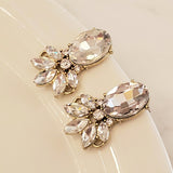Sparkly Silver Rhinestone Stud Earrings | Style No. 185