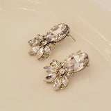 Sparkly Silver Rhinestone Stud Earrings | Style No. 185