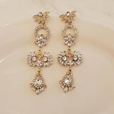 Sparkly Long Crystals Earrings | Style No. 191