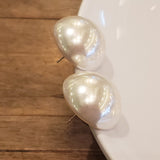 Exaggerated Large Pearl Stud Earrings | Style No. 243