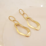 Gold Geometric Dangle Earrings | Style No. 228