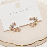 Dainty Stud Earrings With Sparkles | Style No. 244