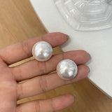 Exaggerated Large Pearl Stud Earrings | Style No. 243