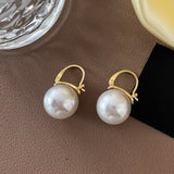 Large White Pearl Earrings | Style No. 164