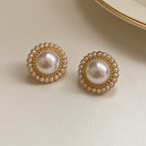 Large Pearl Stud Earrings | Style No. 242
