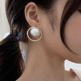 Large Pearl Stud Earrings | Style No. 241