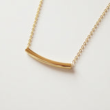 gold bar necklace by Adruzy
