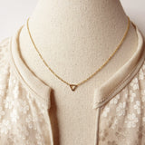 gold triangle necklace by Adruzy
