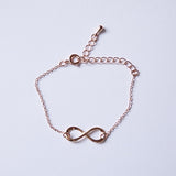 Infinity Bracelet, Made of Quality Rose Gold Plated