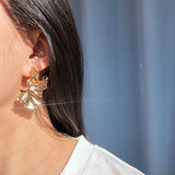 Irregular Shaped Gold Stud Earrings | Style No. 175
