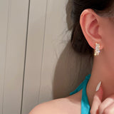 Gold Rhinestone Stud Earrings | Style No. 151