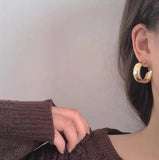 Thick Hoop Earrings | Style No. 123