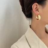 Spiral Gold Hoop Earrings | Style No. 179