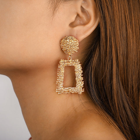 Large Gold Statement Earrings | Style No. 103